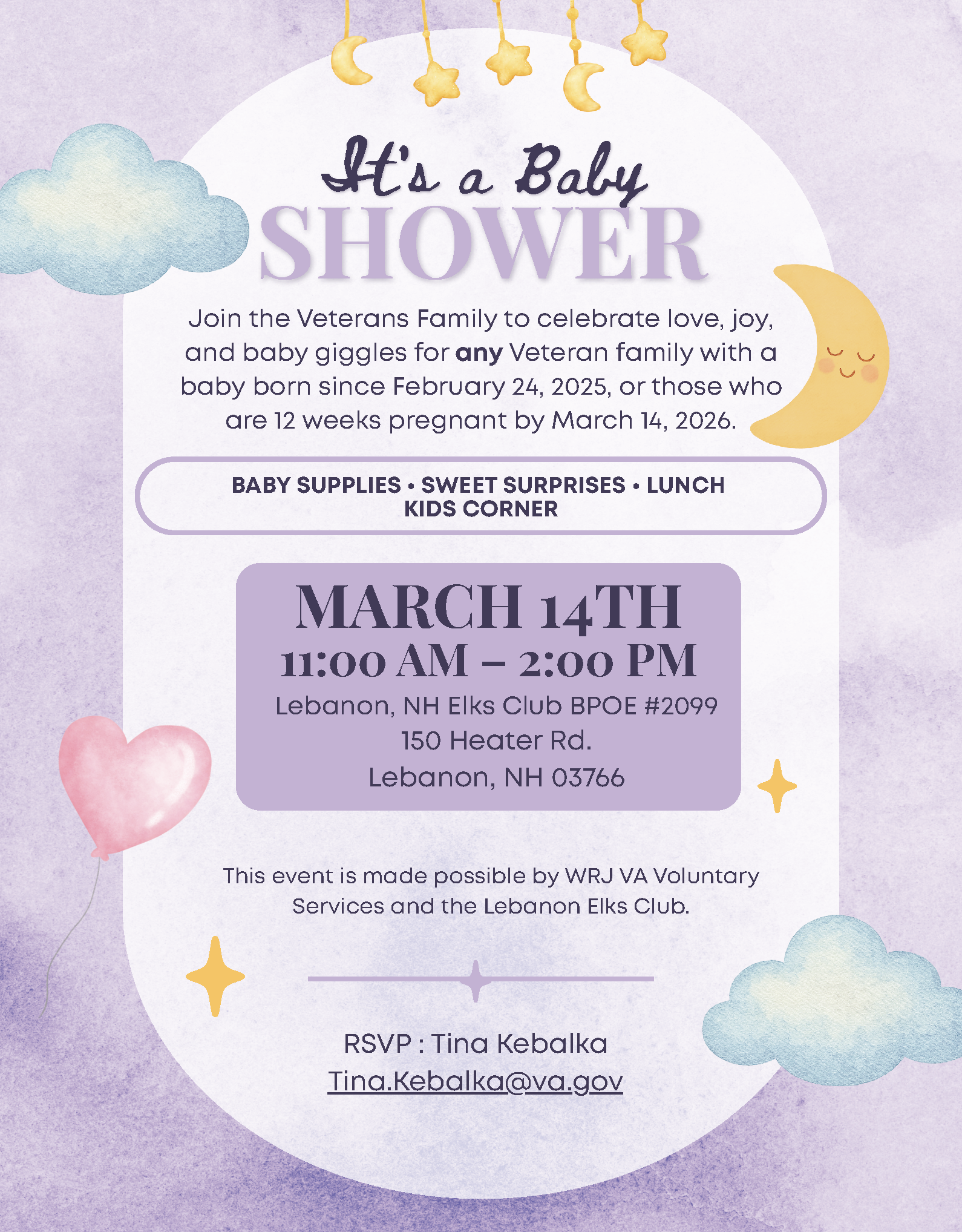 vets baby shower 2026